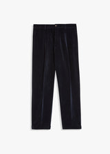 AAGENOVA PANTALONI IN VELLUTO LISCIO