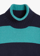 AAITOR WOOL STRIPED TURTLENECK