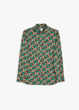 AALASSIO CAMICIA STAMPATA CON COLLETTO FRANCESE