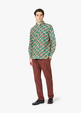 AALASSIO CAMICIA STAMPATA CON COLLETTO FRANCESE