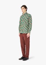 AALASSIO CAMICIA STAMPATA CON COLLETTO FRANCESE
