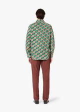 AALASSIO CAMICIA STAMPATA CON COLLETTO FRANCESE