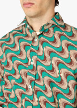 AALASSIO CAMICIA STAMPATA CON COLLETTO FRANCESE