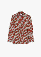 AALASSIO CAMICIA STAMPATA CON COLLETTO FRANCESE