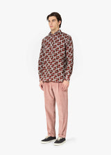 AALASSIO CAMICIA STAMPATA CON COLLETTO FRANCESE