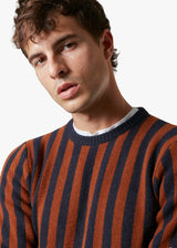 AAMBUNTI MAGLIA GIROCOLLO A RIGHE
