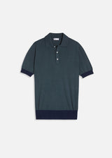 AAMENDOLA BICOLOR COTTON POLO SHIRT