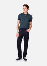 AAMENDOLA BICOLOR COTTON POLO SHIRT
