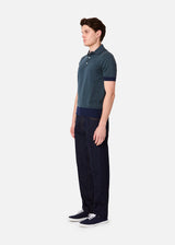 AAMENDOLA BICOLOR COTTON POLO SHIRT