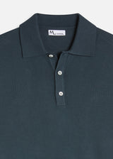 AAMENDOLA BICOLOR COTTON POLO SHIRT