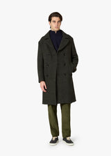 AANCHORAGE DOUBLE-BREASTED MELANGE COAT