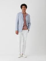 AANDAU POWDER PINK COTTON POLO SHIRT