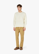 AANTIOCO MOLESKIN TROUSERS WITH DARTS