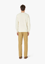 AANTIOCO MOLESKIN TROUSERS WITH DARTS