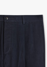 AANTIOCO MOLESKIN TROUSERS WITH DARTS