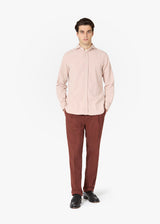 AANTIOCO MOLESKIN TROUSERS WITH DARTS
