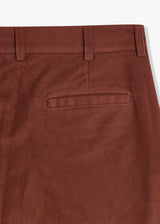 AANTIOCO MOLESKIN TROUSERS WITH DARTS