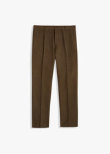 AANTIOCO MOLESKIN TROUSERS WITH DARTS