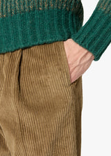 AANTIOCO CORDUROY TROUSERS WITH DARTS