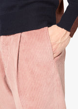 AANTIOCO CORDUROY TROUSERS WITH DARTS
