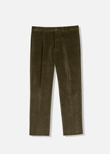 AANTIOCO COTTON VELVET TROUSERS WITH DARTS