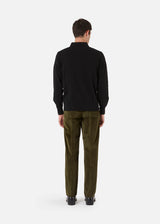AANTIOCO COTTON VELVET TROUSERS WITH DARTS
