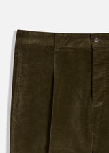 AANTIOCO COTTON VELVET TROUSERS WITH DARTS
