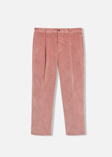 AANTIOCO COTTON VELVET TROUSERS WITH DARTS