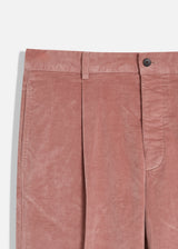 AANTIOCO COTTON VELVET TROUSERS WITH DARTS