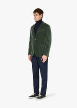 AANZIO VELVET BLAZER WITH PATCH POCKETS