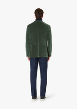 AANZIO VELVET BLAZER WITH PATCH POCKETS