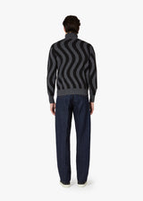 AARCO JACQUARD WOOL TURTLENECK