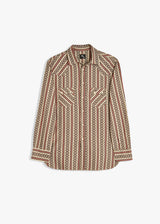 AARIOSTO CAMICIA WESTERN JACQUARD