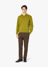 AASHTON WOOL AND CASHMERE POLO SWEATER