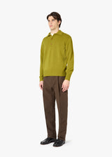 AASHTON WOOL AND CASHMERE POLO SWEATER