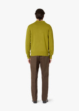 AASHTON WOOL AND CASHMERE POLO SWEATER