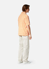 AADEO COTTON - TERRY STRIPED POLOSHIRT