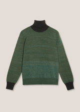 AAMINTORE GREEN WOOL TURTLENECK